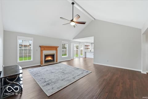 Living room at 3501 W Wheatfield Lane, Muncie, IN