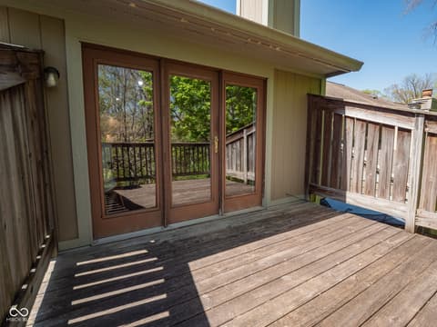 Outdoor living area at 4251 Woodsage Trace, Indianapolis, IN