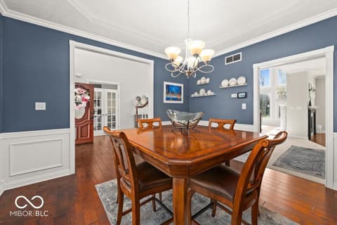 Dining room at 12465 Silver Bay Circle, Indianapolis, IN