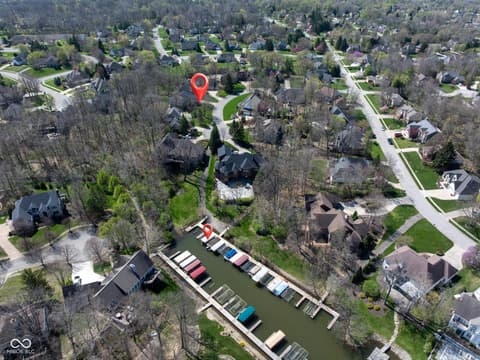 Aerial view at 12465 Silver Bay Circle, Indianapolis, IN
