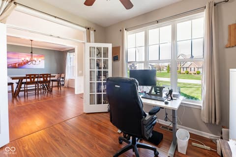 Home office at 1325 Brentford Lane, Greenwood, IN