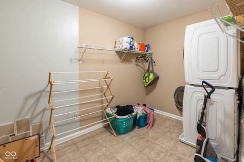Laundry room at 1325 Brentford Lane, Greenwood, IN