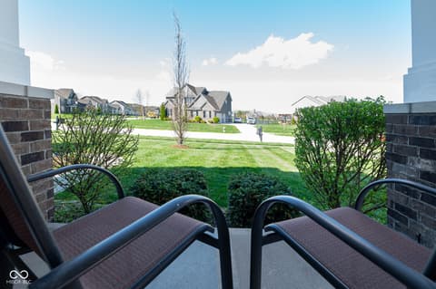 Outdoor living area at 1325 Brentford Lane, Greenwood, IN