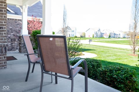 Outdoor living area at 1325 Brentford Lane, Greenwood, IN