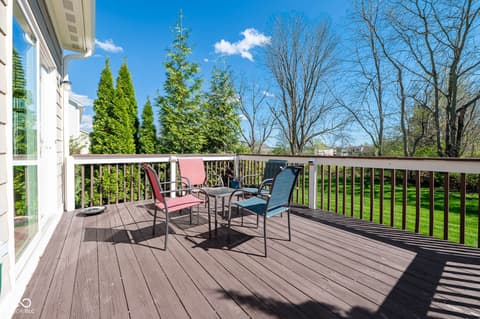 Outdoor living area at 1325 Brentford Lane, Greenwood, IN