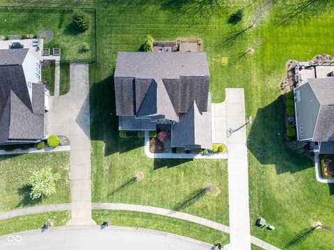 Aerial view at 1325 Brentford Lane, Greenwood, IN