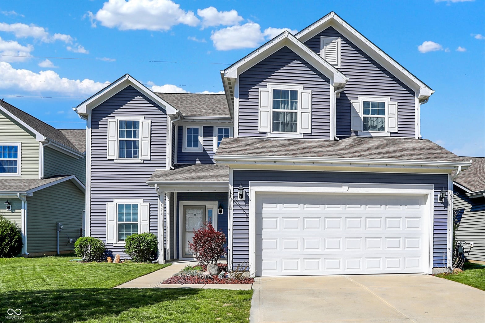 Front exterior at 858 Redwood Drive, Franklin, IN