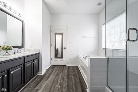 Primary bathroom at 1442 Labrot Court, Avon, IN