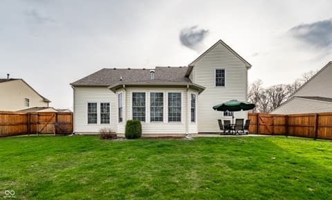 Backyard at 1442 Labrot Court, Avon, IN
