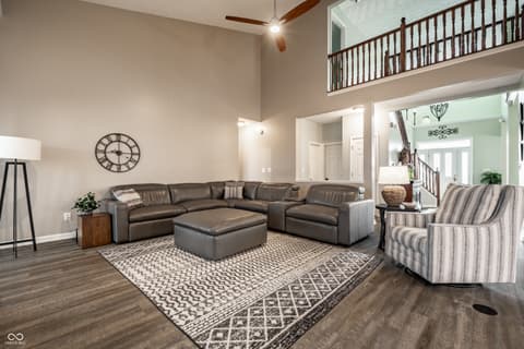 Living room at 1442 Labrot Court, Avon, IN