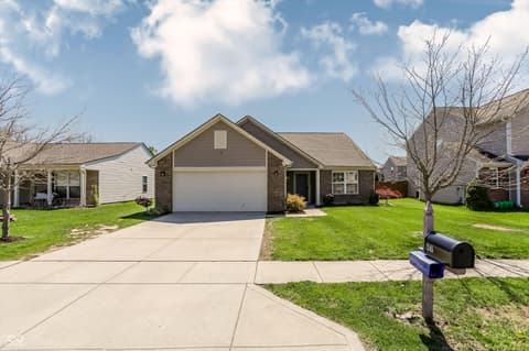 Front exterior at 1245 Fiesta Drive, Franklin, IN