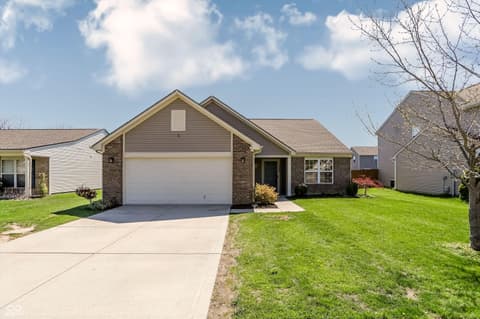 Front exterior at 1245 Fiesta Drive, Franklin, IN