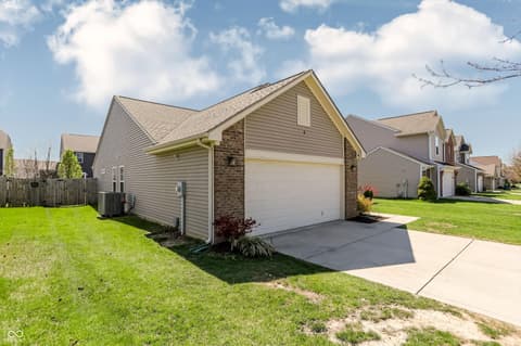 Side exterior at 1245 Fiesta Drive, Franklin, IN