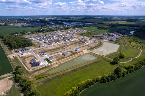 Aerial view at 336 Little Torino Way, Greenfield, IN