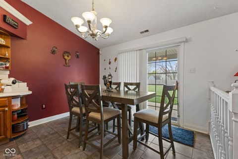 Dining room at 4012 S Loganberry Court, New Palestine, IN