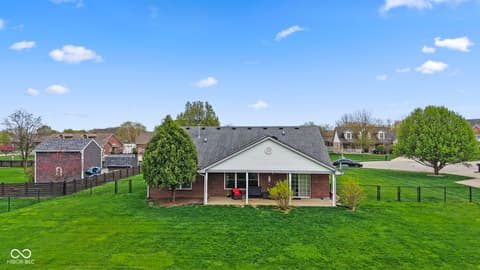 Backyard at 4012 S Loganberry Court, New Palestine, IN