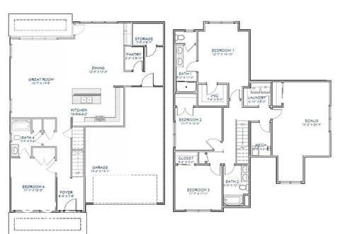 Floor Plan — 6382 Enclave Boulevard, Whitestown, IN