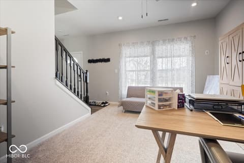 Home office at 9707 Violet Circle, Indianapolis, IN