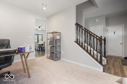 Home office at 9707 Violet Circle, Indianapolis, IN