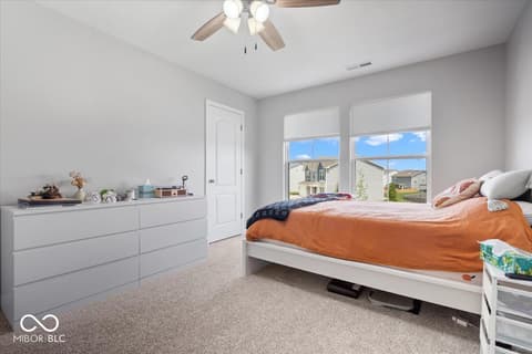 Bedroom at 9707 Violet Circle, Indianapolis, IN