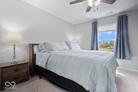 Bedroom at 9707 Violet Circle, Indianapolis, IN