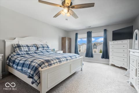 Bedroom at 9707 Violet Circle, Indianapolis, IN