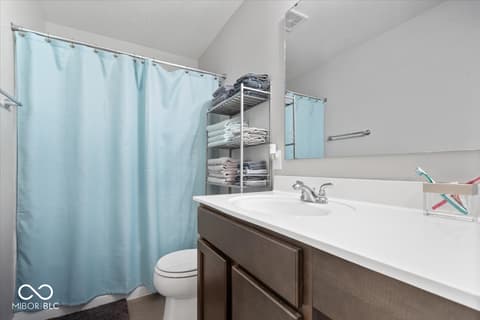 Bathroom at 9707 Violet Circle, Indianapolis, IN