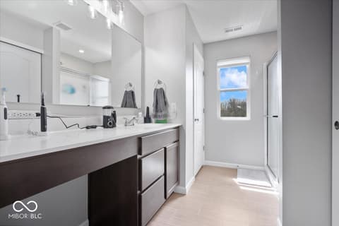 Bathroom at 9707 Violet Circle, Indianapolis, IN