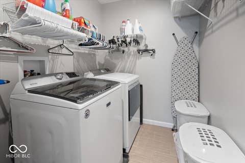 Laundry room at 9707 Violet Circle, Indianapolis, IN