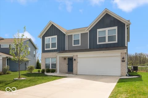 Front exterior at 9707 Violet Circle, Indianapolis, IN