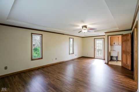 Primary bedroom at 1076 Chipmunk Lane, Pendleton, IN