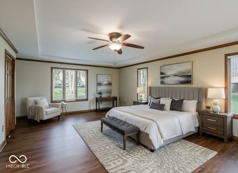Primary bedroom at 1076 Chipmunk Lane, Pendleton, IN