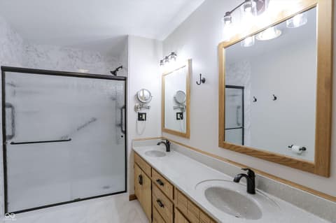 Primary bathroom at 1076 Chipmunk Lane, Pendleton, IN