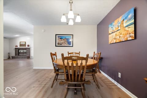 Dining room at 2507 N Willow Way, Indianapolis, IN