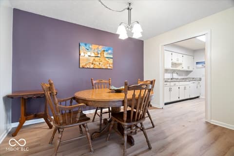 Dining room at 2507 N Willow Way, Indianapolis, IN