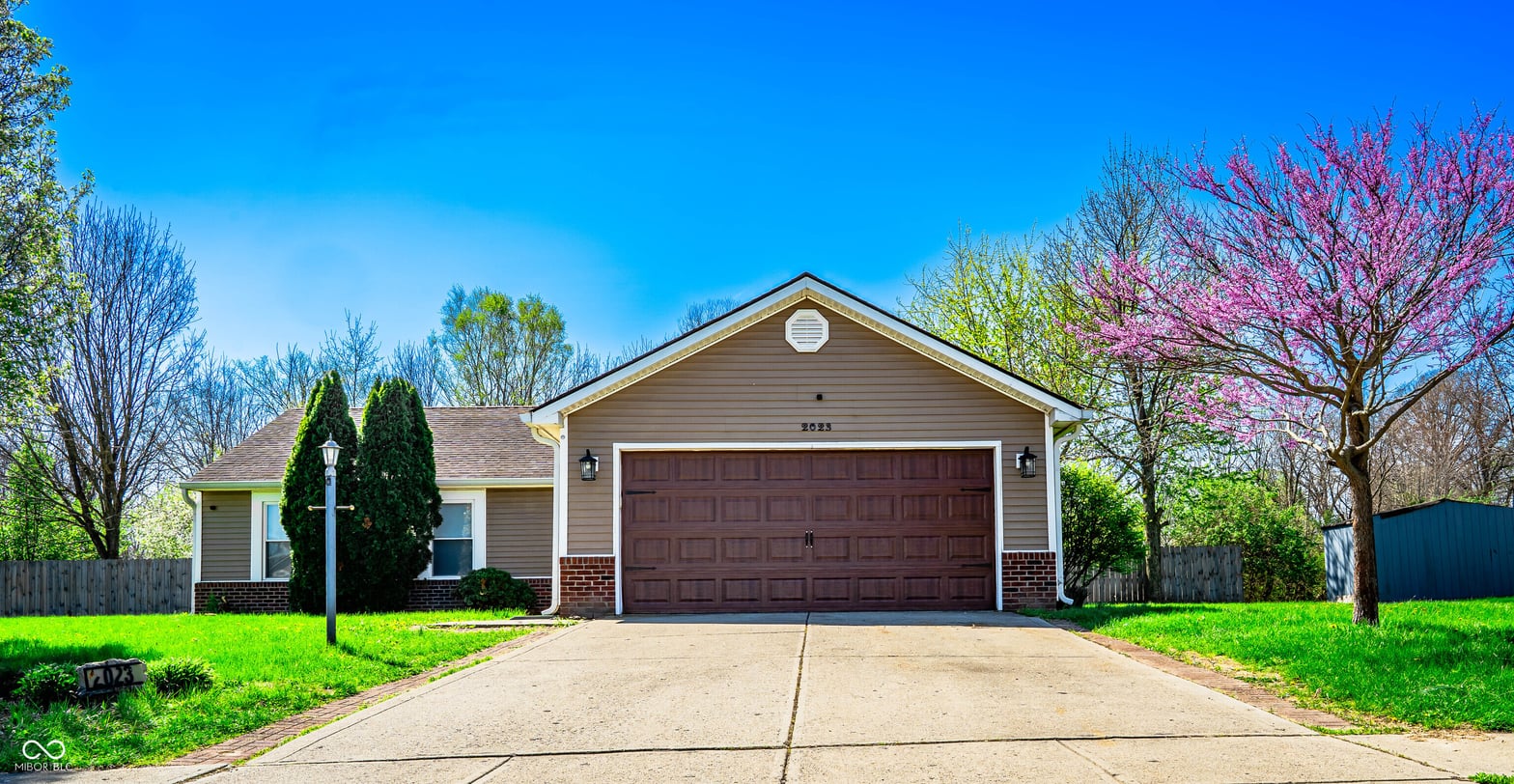 Front exterior at 2023 Cycling Lane, Indianapolis, IN