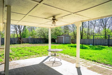 Outdoor living area at 2023 Cycling Lane, Indianapolis, IN