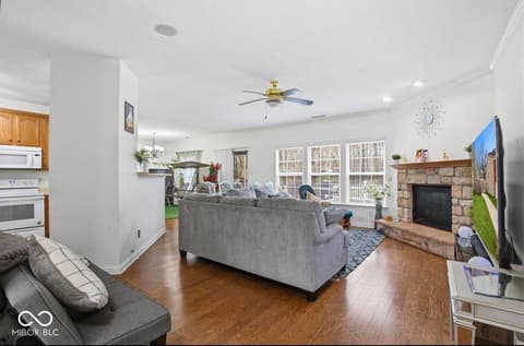 Living room at 344 Legacy Boulevard, Greenwood, IN