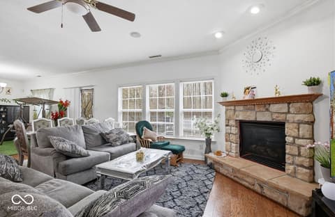 Living room at 344 Legacy Boulevard, Greenwood, IN