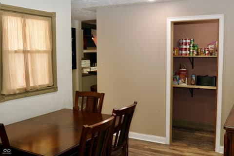 Dining room at 15241 E Jackson Road, Hope, IN