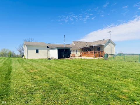 Backyard at 15241 E Jackson Road, Hope, IN