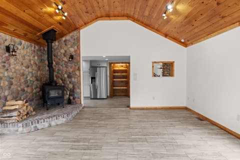 Living room at 118 N Huston Street, Ingalls, IN
