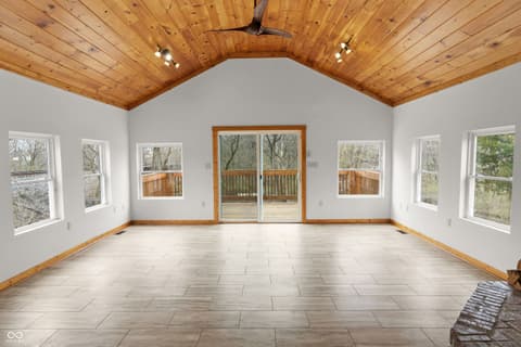 Living room at 118 N Huston Street, Ingalls, IN