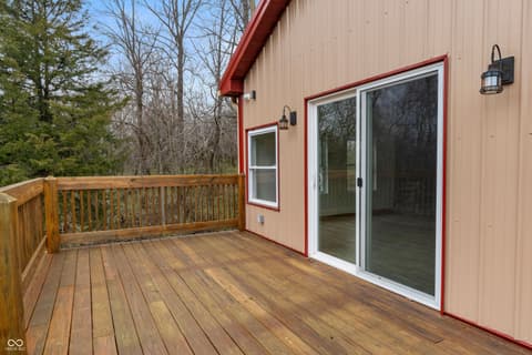Outdoor living area at 118 N Huston Street, Ingalls, IN
