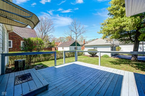 Outdoor living area at 6644 E Washington Street, Indianapolis, IN