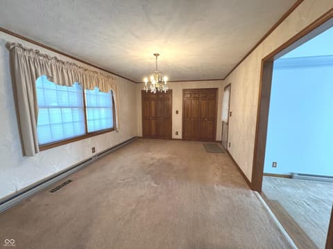 Dining room at 353 E Rivercrest Drive, Rushville, IN