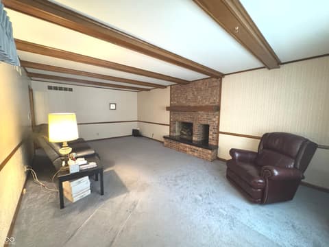 Family room at 353 E Rivercrest Drive, Rushville, IN