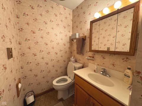 Bathroom at 353 E Rivercrest Drive, Rushville, IN