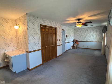 Primary bedroom at 353 E Rivercrest Drive, Rushville, IN