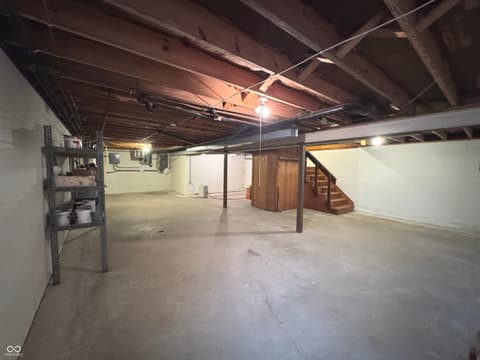 Basement at 353 E Rivercrest Drive, Rushville, IN